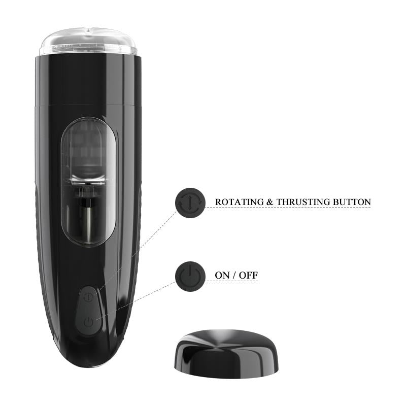 PRETTYLOVE - MASTURBADOR AUTOMÁTICO MARLOS CON VIBRACIÓN Y MOVIMIENTO USB