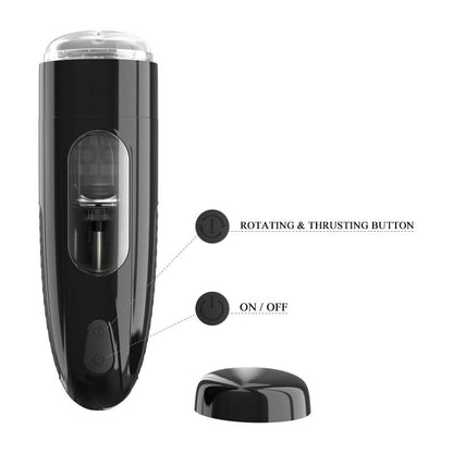 PRETTYLOVE - MASTURBADOR AUTOMÁTICO MARLOS CON VIBRACIÓN Y MOVIMIENTO USB