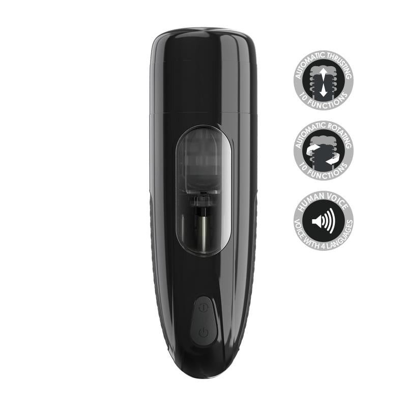 PRETTYLOVE - MASTURBADOR AUTOMÁTICO MARLOS CON VIBRACIÓN Y MOVIMIENTO USB