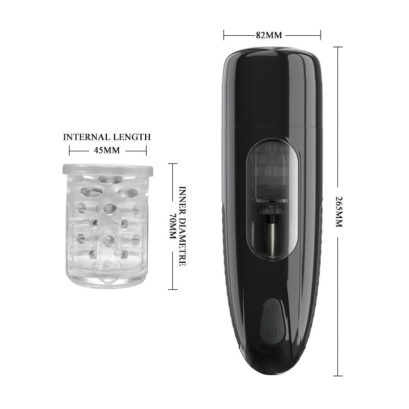 PRETTYLOVE - MASTURBADOR AUTOMÁTICO MARLOS CON VIBRACIÓN Y MOVIMIENTO USB
