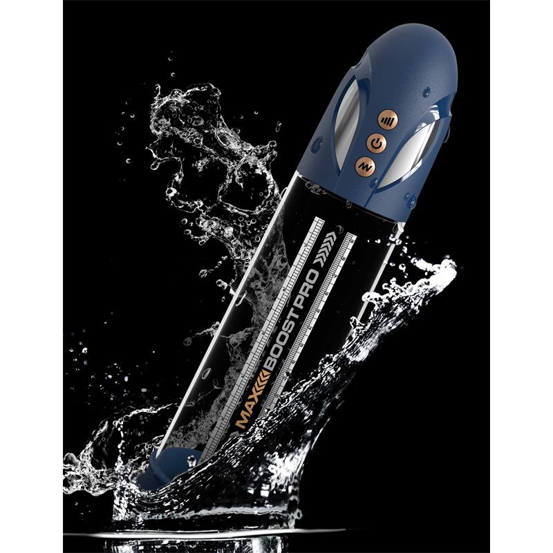 PUMPWORX - MASTURBADOR AUTOMÁTICO MAX BOOST PRO FLOW AZUL