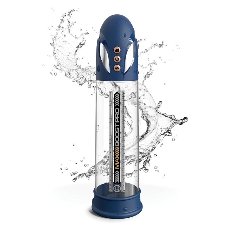 PUMPWORX - MASTURBADOR AUTOMÁTICO MAX BOOST PRO FLOW AZUL