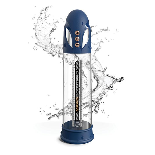 PUMPWORX - MASTURBADOR AUTOMÁTICO MAX BOOST PRO FLOW AZUL