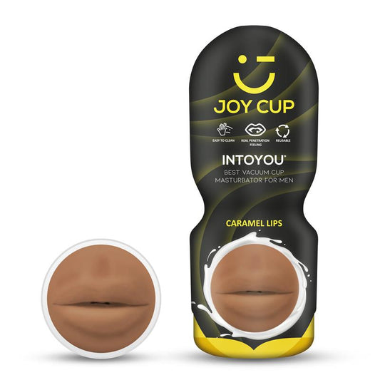 JOY CUP - MASTURBADOR BOCA PROVOCADORA CARAMELO
