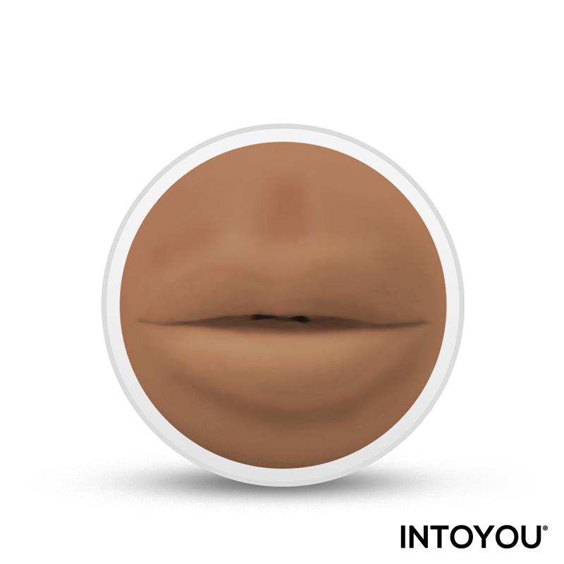 JOY CUP - MASTURBADOR BOCA PROVOCADORA CARAMELO
