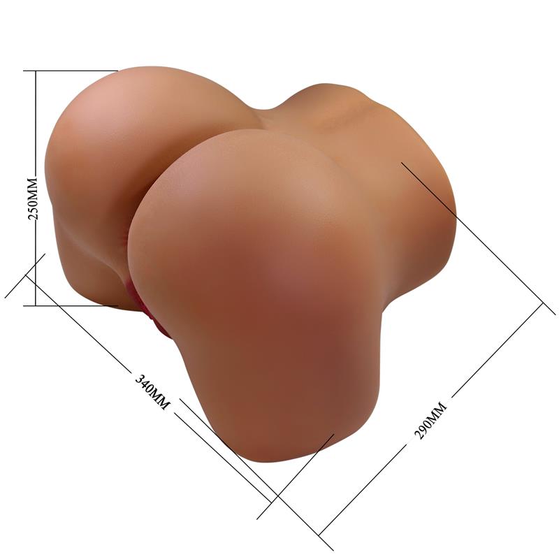 CRAZY BULL - WENDY TRASERO FEMENINO REALISTA VIBRADOR & SUCCIONADOR CON SONIDO 11 KG