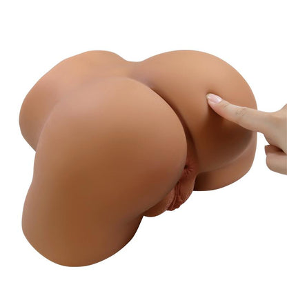 CRAZY BULL - GERIANN TRASERO FEMENINO REALISTA VIBRADOR & SUCCIONADOR CON SONIDO 5.5 KG