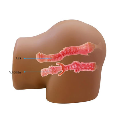 CRAZY BULL - GERIANN TRASERO FEMENINO REALISTA VIBRADOR & SUCCIONADOR CON SONIDO 5.5 KG