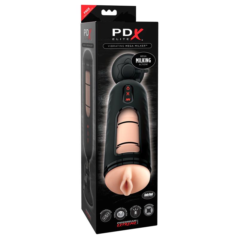 PDX ELITE - MASTURBADOR CON VIBRACIÓN MEGA MILKER