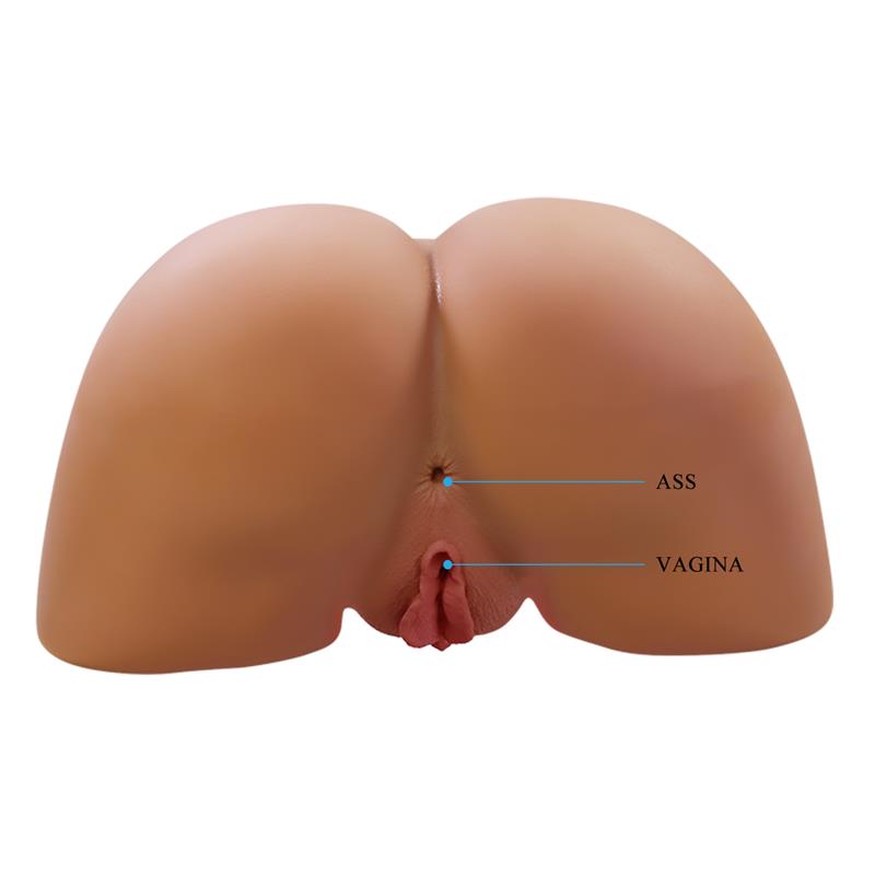 CRAZY BULL - ILANA TRASERO FEMENINO REALISTA VIBRADOR & SUCCIONADOR CON SONIDO 6.8 KG