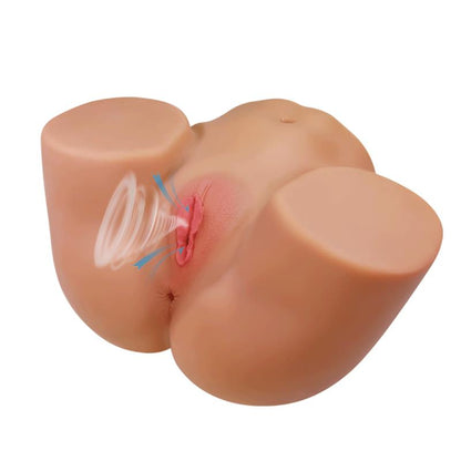 CRAZY BULL - ILANA TRASERO FEMENINO REALISTA VIBRADOR & SUCCIONADOR CON SONIDO 6.8 KG