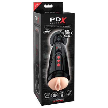 PDX ELITE - MASTURBADOR CON VIBRACIÓN Y VOZ