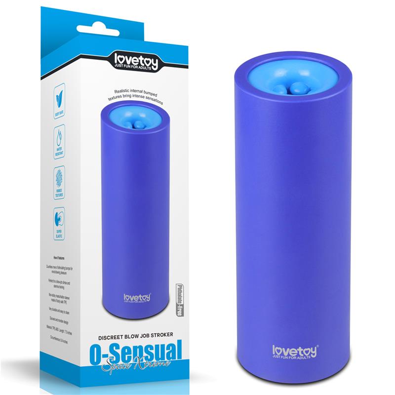 LOVETOY - MASTURBADOR DOBLE ABERTURA BLOW JOB STROKER