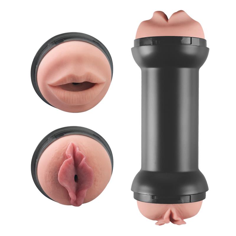 LOVETOY - MASTURBADOR DOBLE TRAINING MASTER VAGINA Y BOCA
