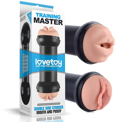 LOVETOY - MASTURBADOR DOBLE TRAINING MASTER VAGINA Y BOCA