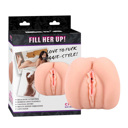 CHISA - MASTURBADOR FILL HER UP T-SKIN 17.7 CM NATURAL