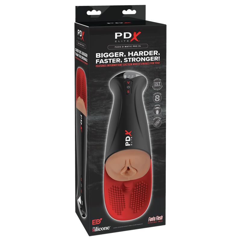 PDX ELITE - MASTURBADOR FUCK-O-MATIC PRO XL MARRÓN