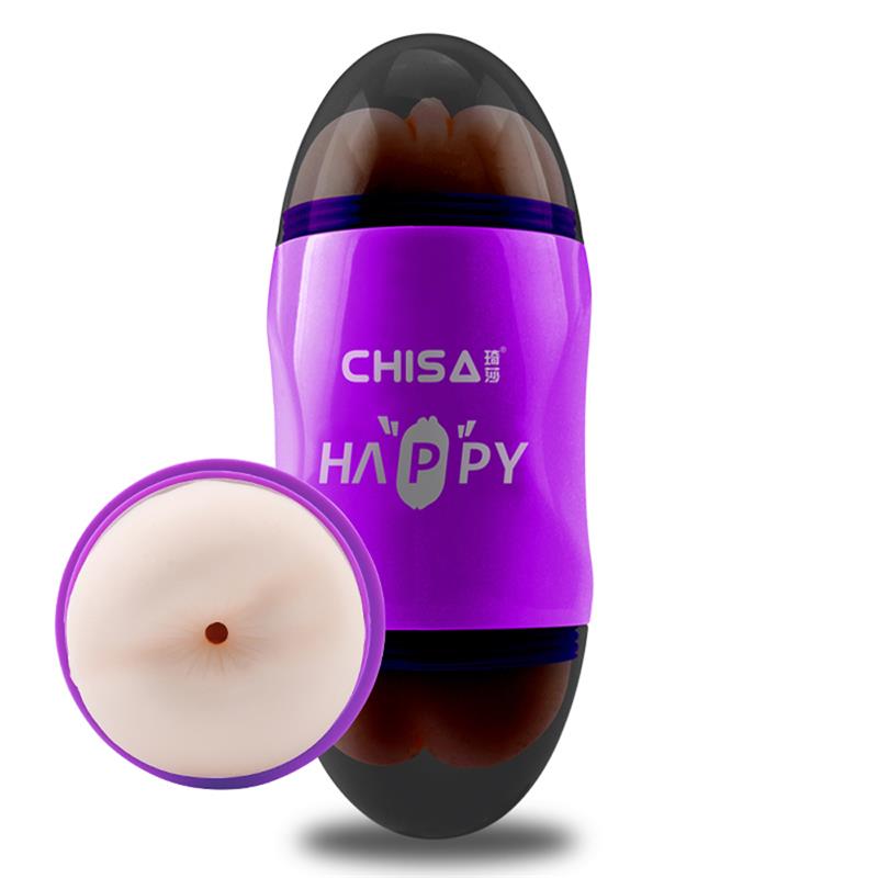 CHISA - MASTURBADOR HAPPY CUP VAGINA Y ANO T-SKIN