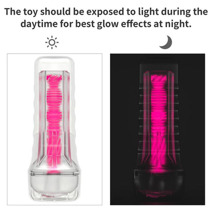 LOVETOY - MASTURBADOR LUMINO PLAY BRILLA EN LA OSCURIDAD 8.5