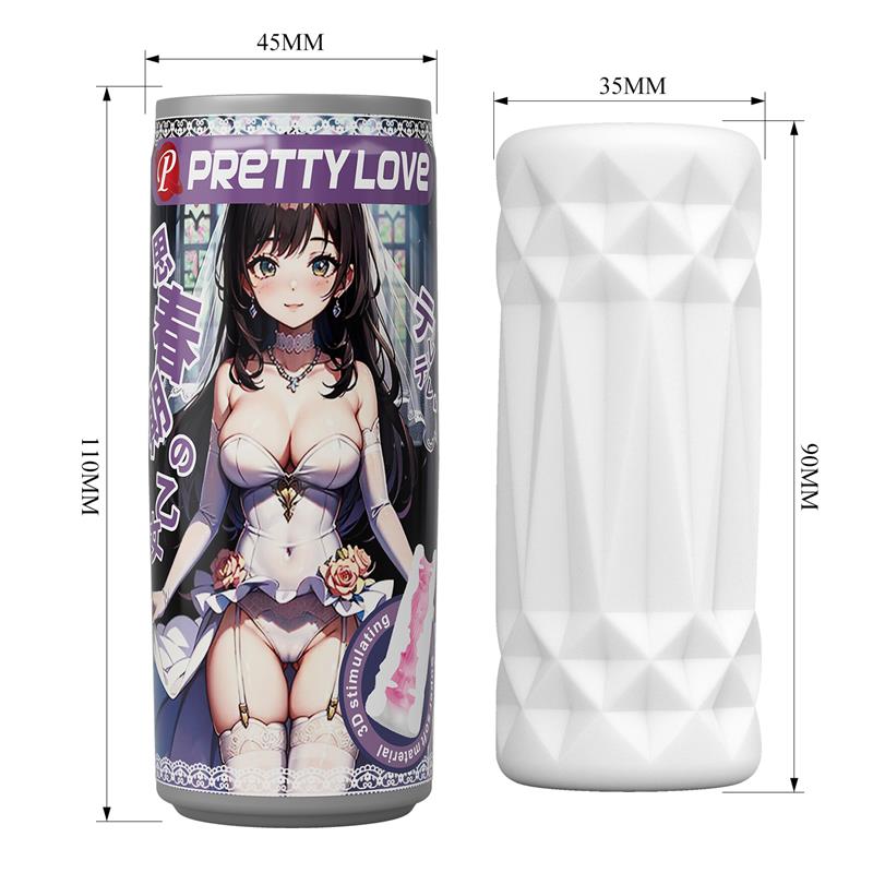 PRETTYLOVE - MASTURBADOR MANUAL EN LATA 3D
