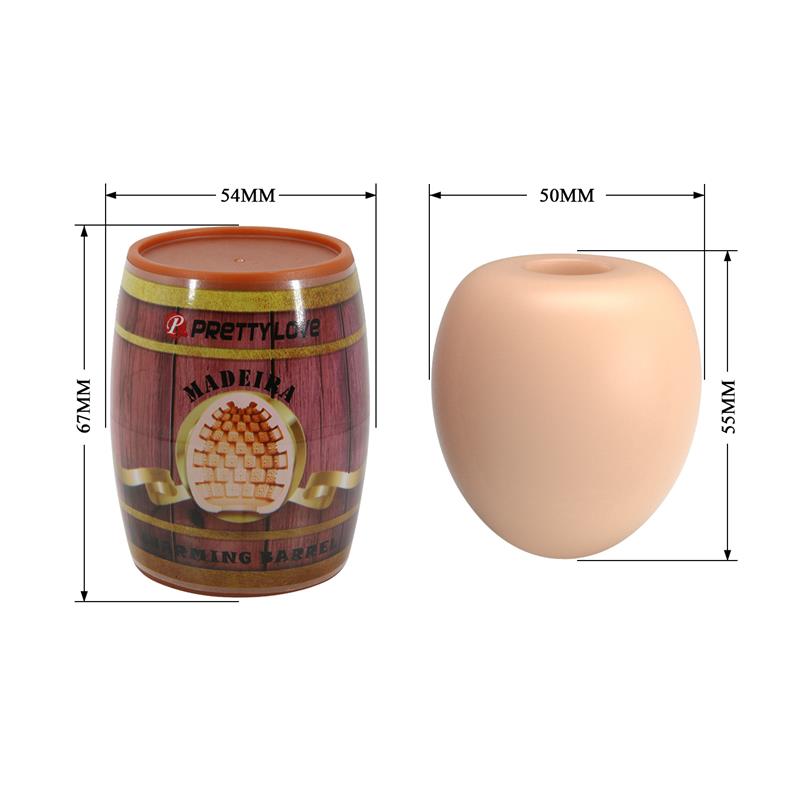 PRETTYLOVE - MASTURBADOR MANUAL MADEIRA BARREL