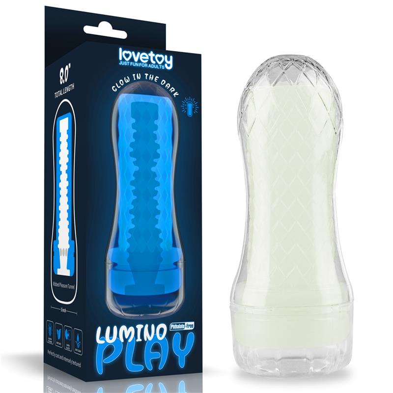 LOVETOY - MASTURBADOR MASCULINO LUMINO LUZ AZUL