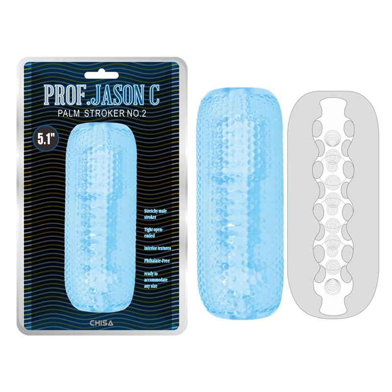 CHISA - MASTURBADOR MASCULINO PALM STROKER NO. 2 - 4.9 AZUL