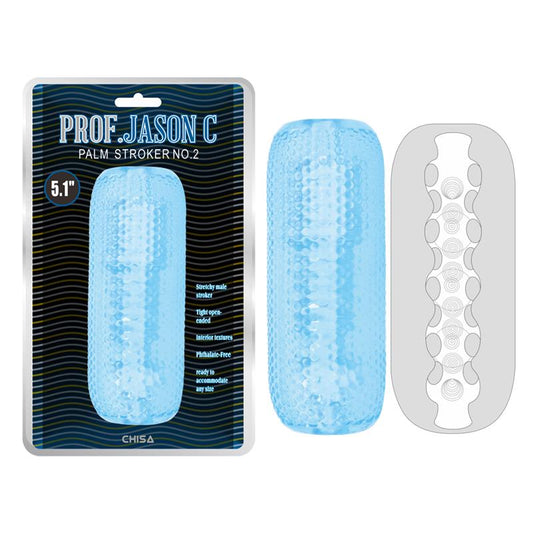 CHISA - MASTURBADOR MASCULINO PALM STROKER NO. 2 - 4.9 AZUL