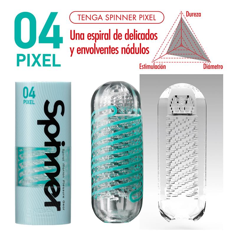 TENGA - MASTURBADOR MASCULINO SPINNER 04 PIXEL