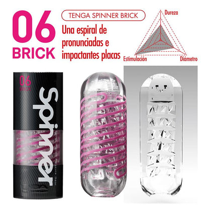 TENGA - MASTURBADOR MASCULINO SPINNER 06 BRICK