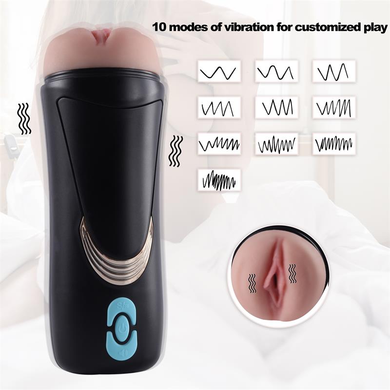 JUICY LAMOUR - MASTURBADOR MASCULINO VAGINA CON GEMIDOS LAUREN