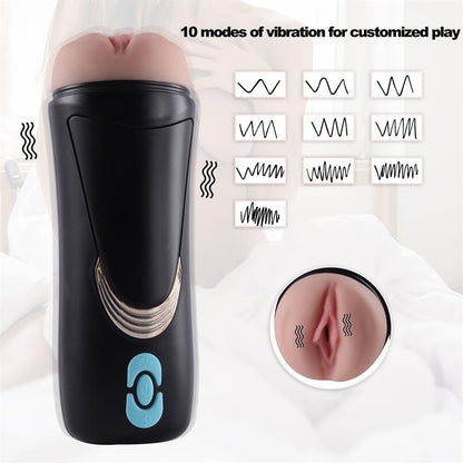 JUICY LAMOUR - MASTURBADOR MASCULINO VAGINA CON GEMIDOS LAUREN
