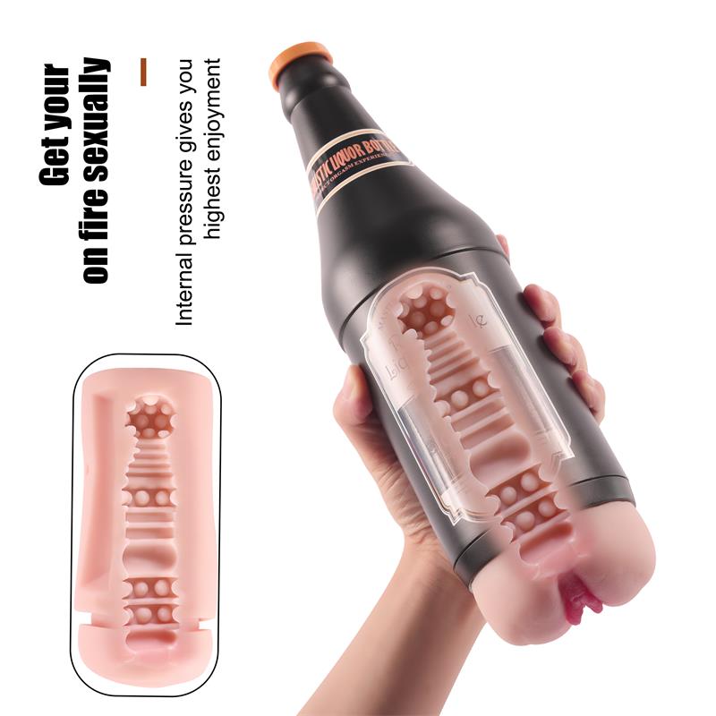 SHEQU - MASTURBADOR MASCULINO VAGINA SONYA BOTELLA CERVEZA