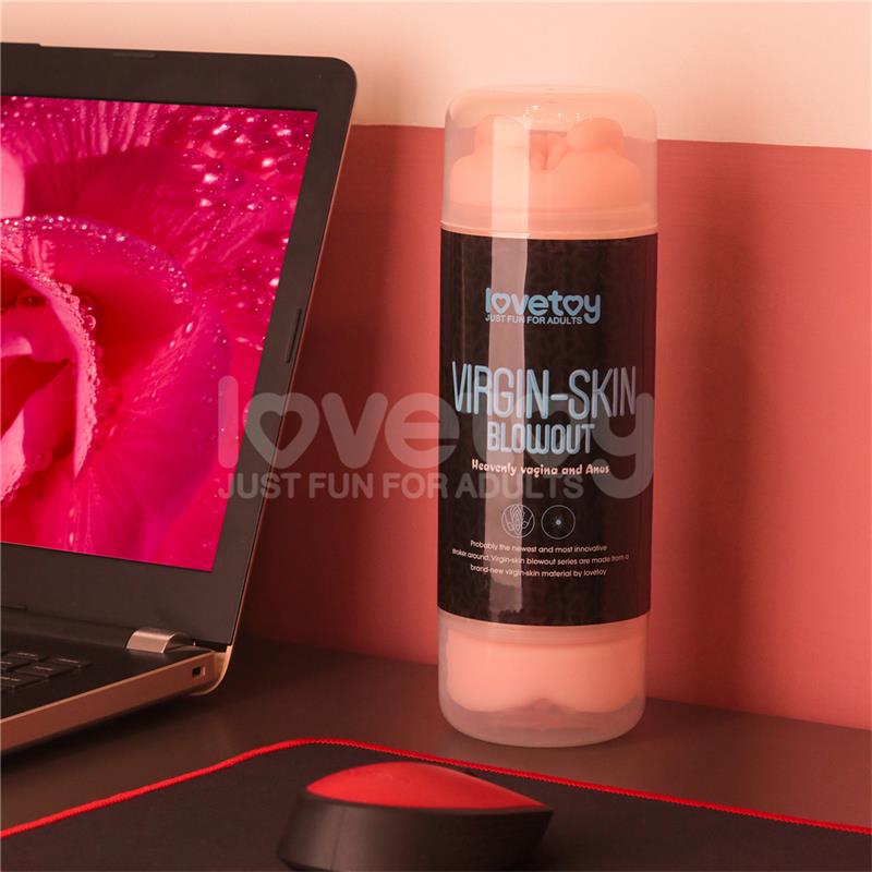 LOVETOY - MASTURBADOR MASCULINO VIRGIN-SKIN VAGINA Y ANO
