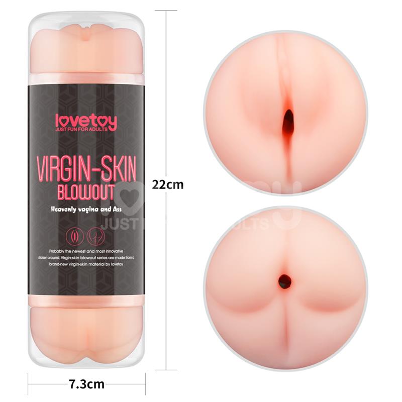 LOVETOY - MASTURBADOR MASCULINO VIRGIN-SKIN VAGINA Y ANO