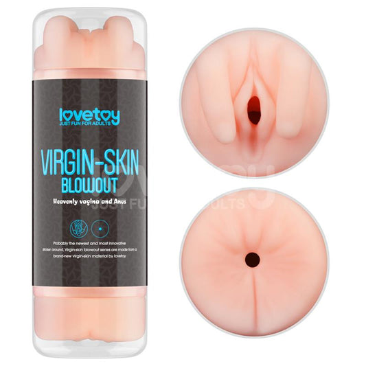 LOVETOY - MASTURBADOR MASCULINO VIRGIN-SKIN VAGINA Y ANO