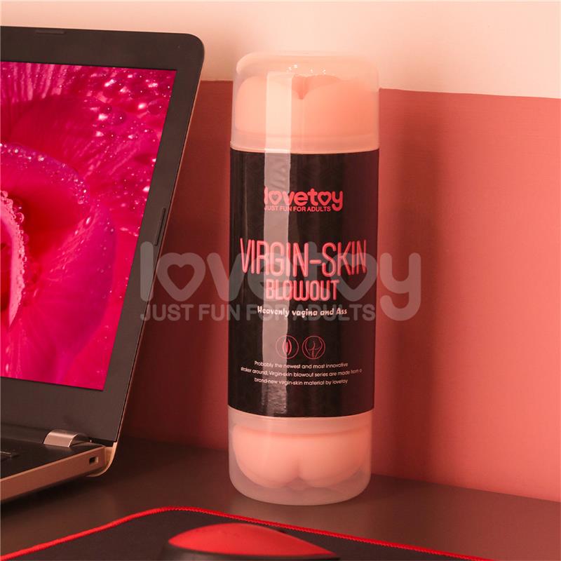 LOVETOY - MASTURBADOR MASCULINO VIRGIN-SKIN VAGINA Y ANO