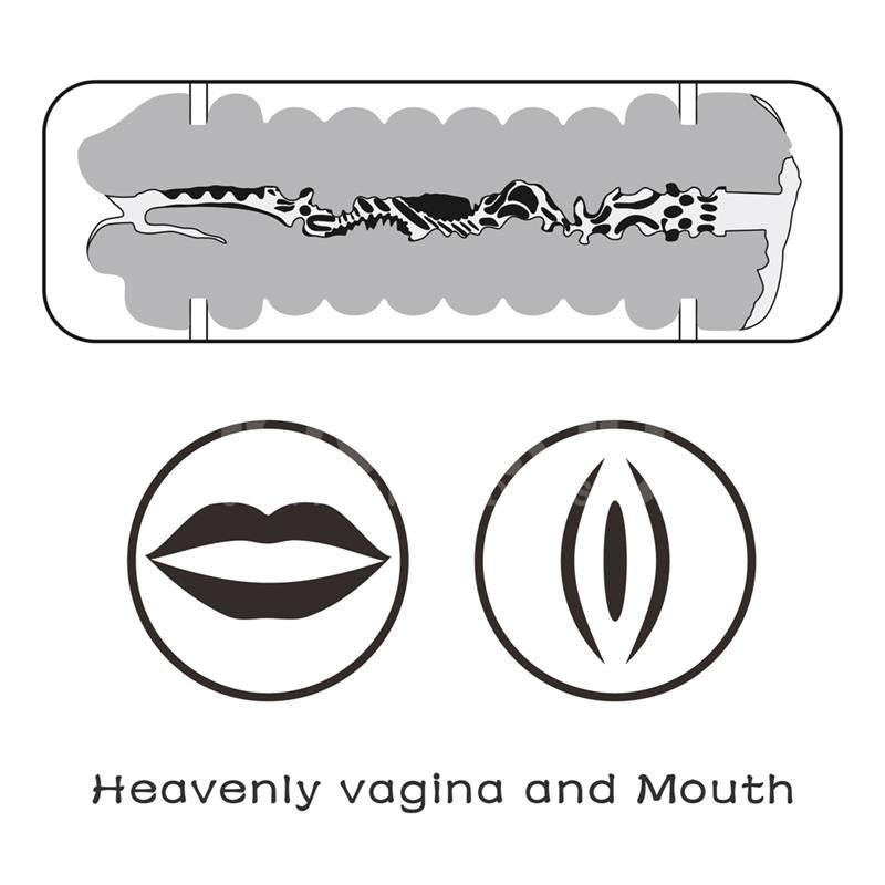 LOVETOY - MASTURBADOR MASCULINO VIRGIN-SKIN VAGINA Y BOCA