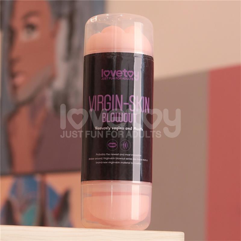 LOVETOY - MASTURBADOR MASCULINO VIRGIN-SKIN VAGINA Y BOCA