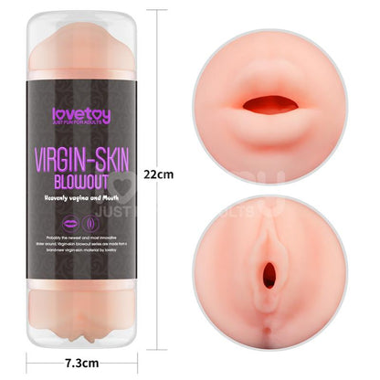 LOVETOY - MASTURBADOR MASCULINO VIRGIN-SKIN VAGINA Y BOCA