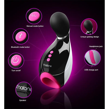 NALONE - MASTURBADOR OXXY NEGRO Y FUCHSIA