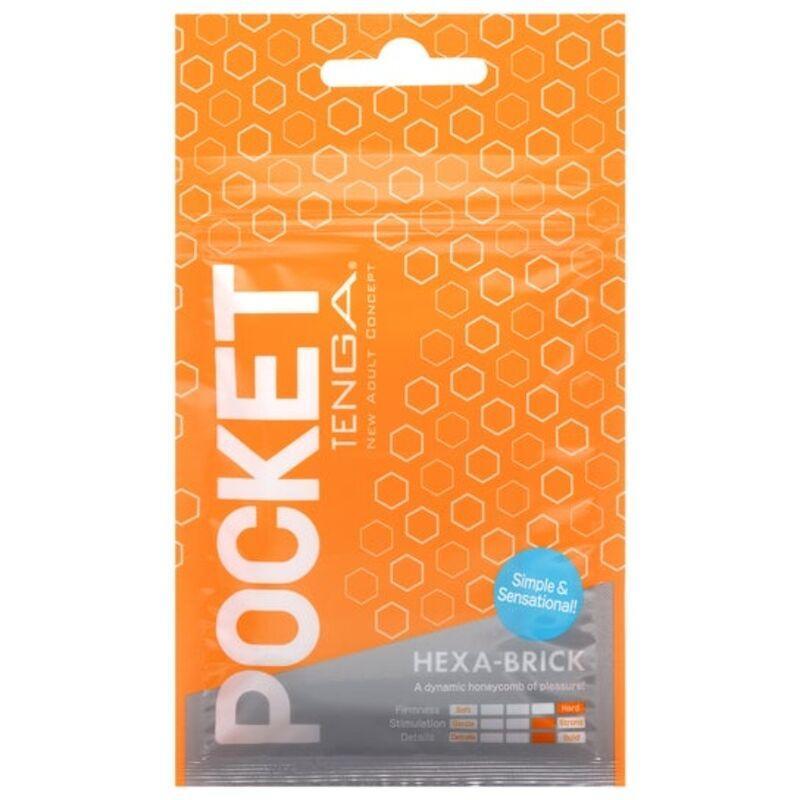 TENGA - MASTURBADOR POCKET HEXA-BRICK