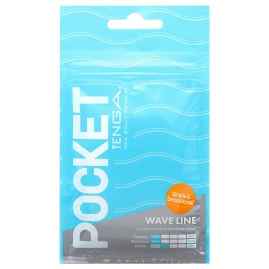 TENGA - MASTURBADOR POCKET WAVE LINE