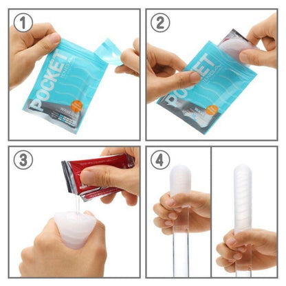 TENGA - MASTURBADOR POCKET WAVE LINE