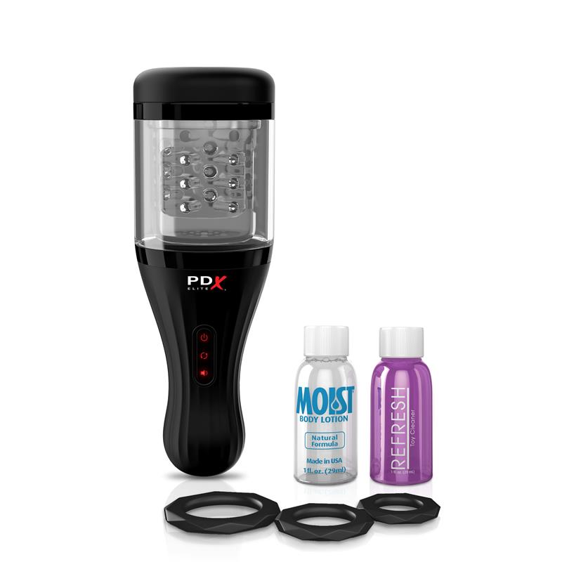 PDX ELITE - MASTURBADOR TALK DIRTY ROTOBATOR CON FUNCIÓN DE VOZ
