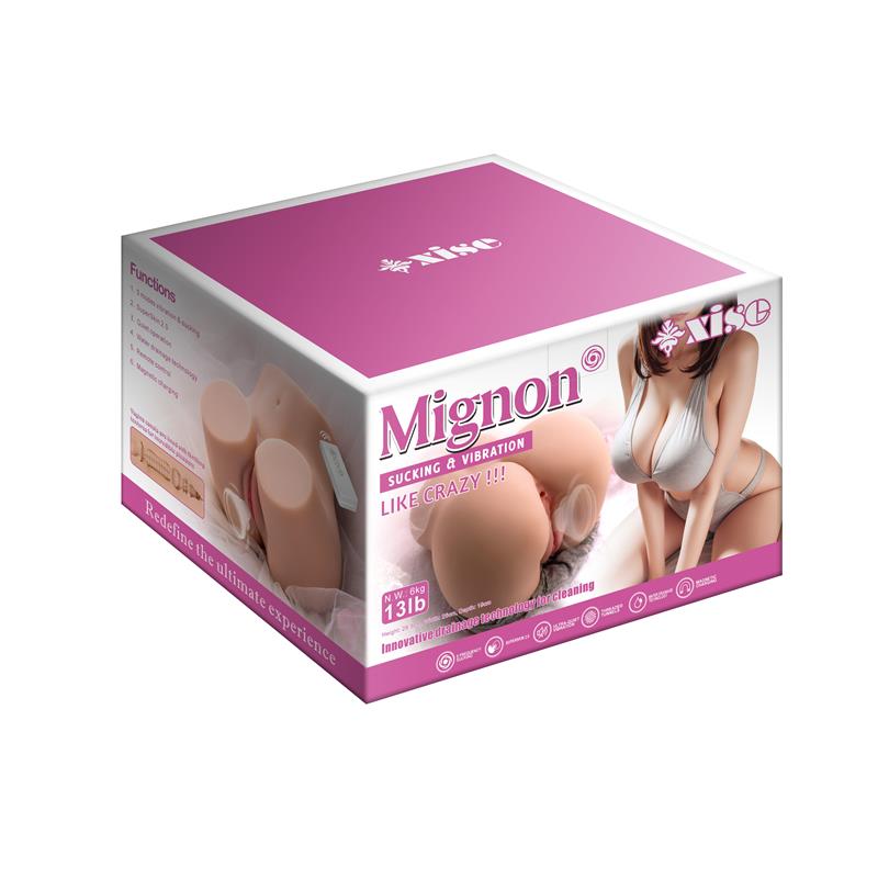 XISE - MASTURBADOR TORSO MIGNON CON VIBRACIÓN Y SUCKING 6.1 KG