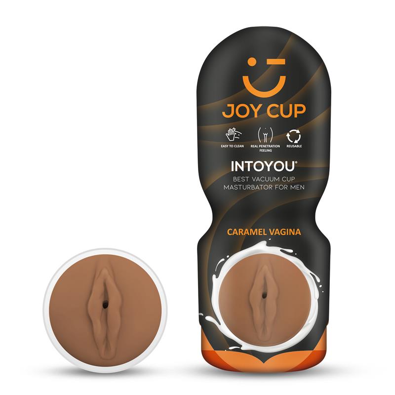 JOY CUP - MASTURBADOR VAGINA APASIONANTE CARAMELO