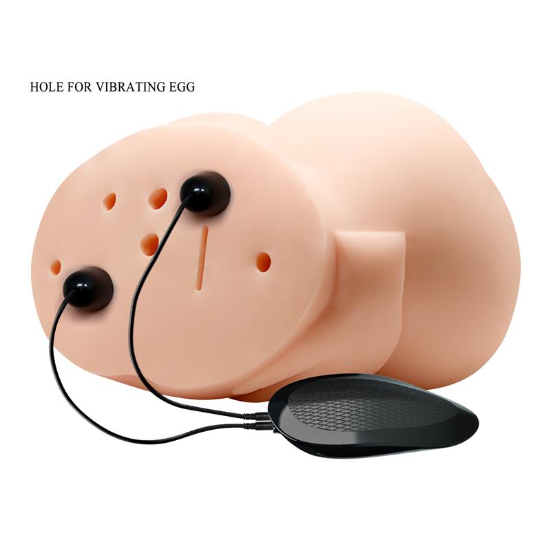 CRAZY BULL - MASTURBADOR VAGINA Y ANO CON VIBRACIÓN
