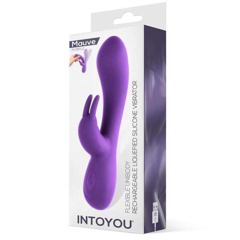 INTOYOU - MAUVE VIBRADOR UNIBODY SILICONA LÍQUIDA USB PÚRPURA