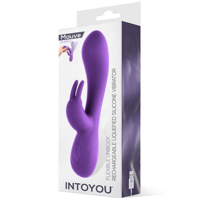 INTOYOU - MAUVE VIBRADOR UNIBODY SILICONA LÍQUIDA USB PÚRPURA